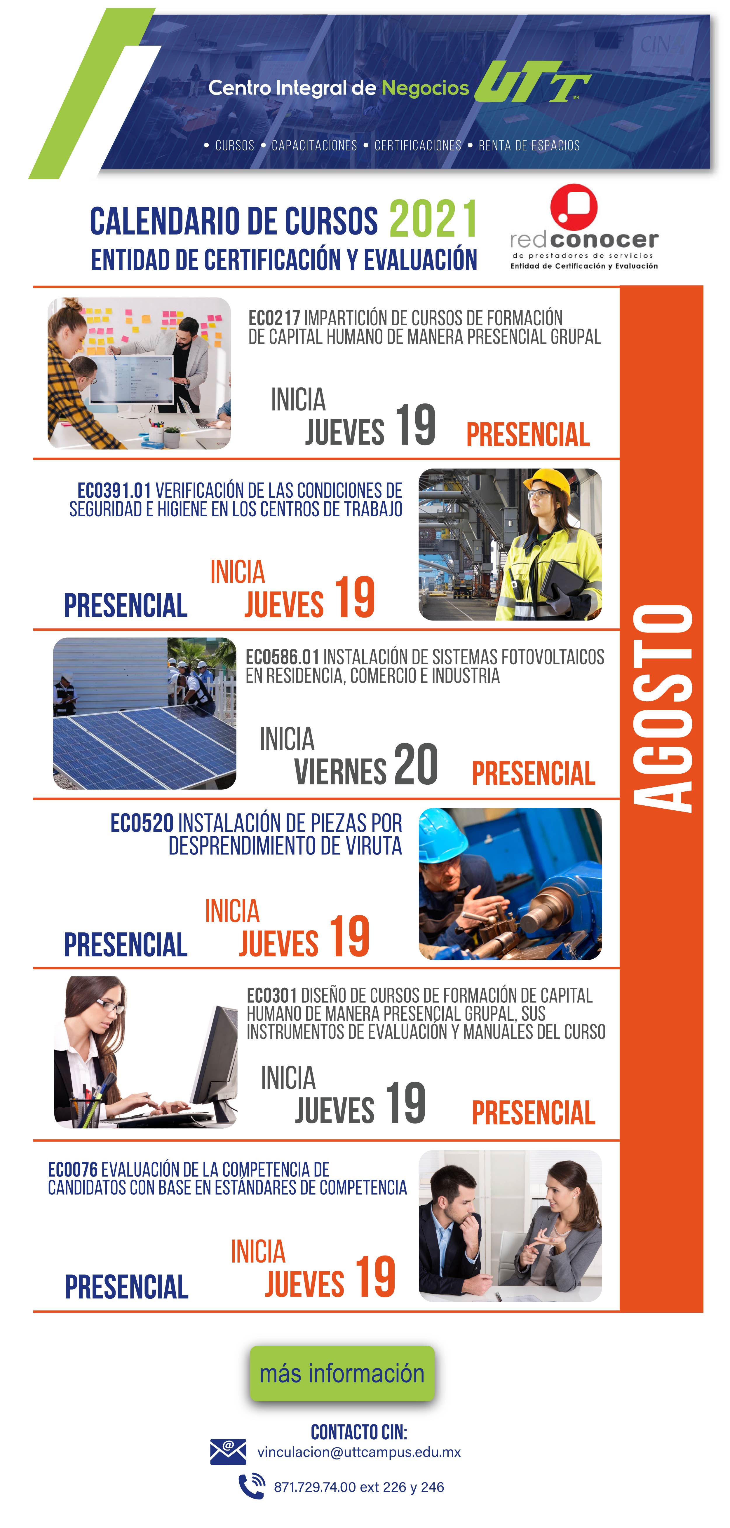 Utt Calendario De Cursos 2021 0950